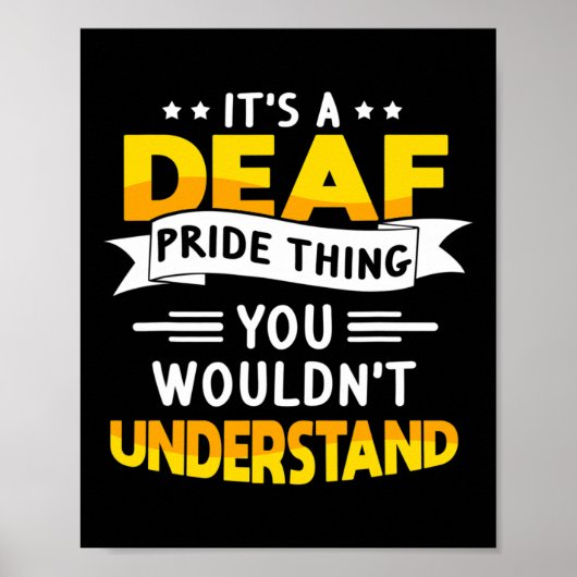 Asl Deaf Awareness Hearing Loss And Sign Language  ポスター (正面)