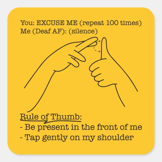 ASL Design - Rule of Thumb スクエアシール (正面)