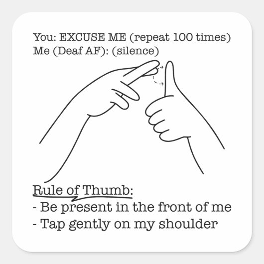 ASL Design - Rule of Thumb スクエアシール (正面)