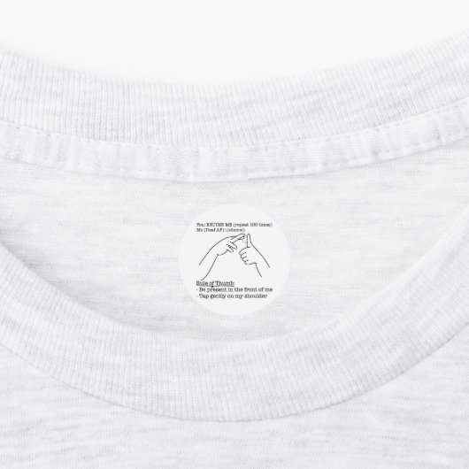 ASL Design - Rule of Thumb ラベル (貼付)