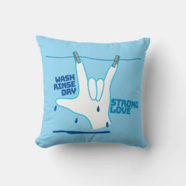 ASL Design - Wash, Rinse, and Dry Love ILY クッション