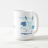 ASL Design - Wash, Rinse, and Dry Love ILY コーヒーマグカップ (正面右)