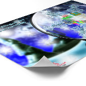 ASL-Englishバイリンガル – Snowflaks Poster ポスター (角)