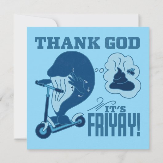 ASL Friday Design - Thank God It’s Friyay! サンキューカード (正面)