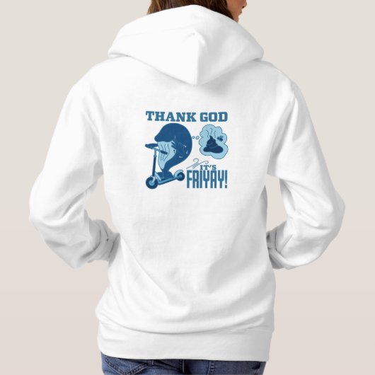 ASL Friday Design - Thank God It’s Friyay!  パーカ (裏面)