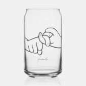 ASL Friends Can Glass – ひと口ごとに感じる絆 ガラス缶 (正面)