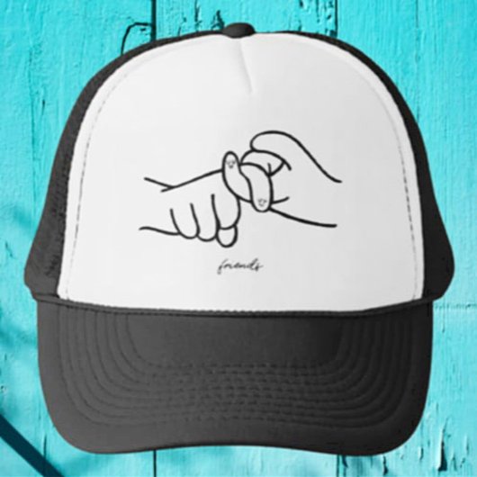 ASL Friends Trucker Hat – 手話スタイル キャップ