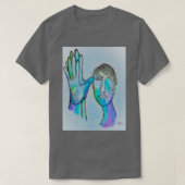 ASL Grandfather in Blue Overtones Tシャツ (デザイン正面)