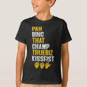 Asl Hand Gesture Deaf Hearing Loss Awareness 8  Tシャツ (正面)