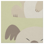 ASL I愛コアラのパターン（の模様が）あるな生地 ファブリック (クローズアップ)