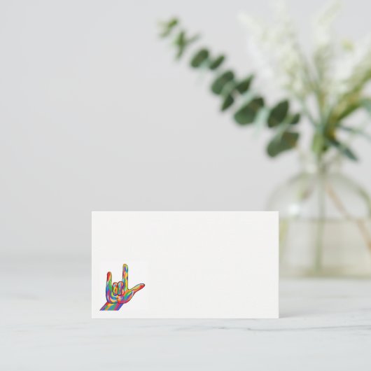 ASL I愛名刺 名刺 (スタンド正面)