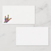 ASL I愛名刺 名刺 (正面/裏面)