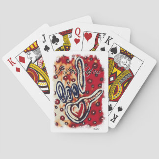 『ASL I Lave コンテンポラリー You In Red』  トランプ