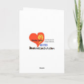 ASL I Love You Christmas Card カード (裏面)