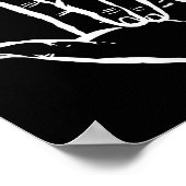 Asl I Love You Hand American Sign Language V ポスター (角)