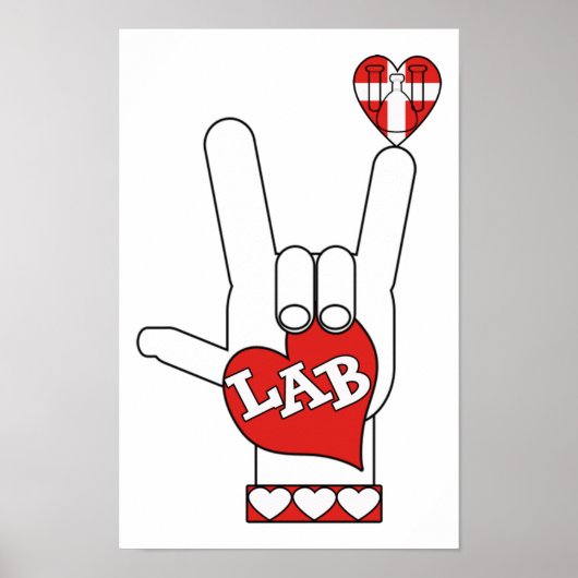 ASL I Love YOU SIGN LAB (LABORATORY) ポスター (正面)