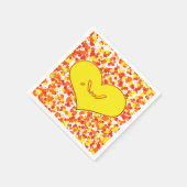 ASL-I Love You with ハート by Shirley Taylor スタンダードカクテルナプキン (角)