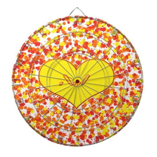 ASL-I Love You with ハート by Shirley Taylor ダーツボード (正面)