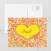 ASL-I Love You with ハート by Shirley Taylor ポストカード (正面/裏面)