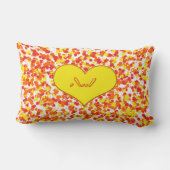 ASL-I Love You with ハート by Shirley Taylor ランバークッション (裏面)