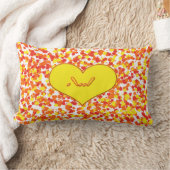 ASL-I Love You with ハート by Shirley Taylor ランバークッション (ブランケット)