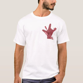 ASL ILYデザイン - 愛は傷ついても強くある Tシャツ
