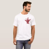 ASL ILYデザイン - 愛は傷ついても強くある Tシャツ (正面フル)