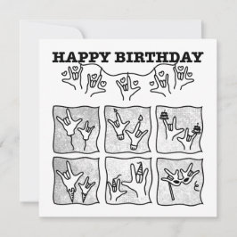 ASL ILY オブセッション - お誕生日おめでとう! 招待状