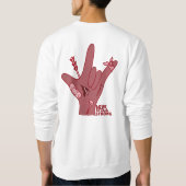 ASL ILY Design - Love Wounded But Still Strong スウェットシャツ (裏面)