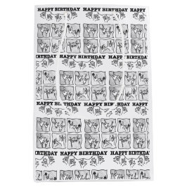 ASL ILY Obsession - Happy Birthday!  ミディアムペーパーバッグ