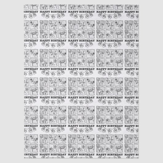 ASL ILY Obsession - Happy Birthday!  薄葉紙 (正面)