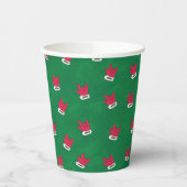 ASL ILY Santa Glove red paper cups 紙コップ (左)