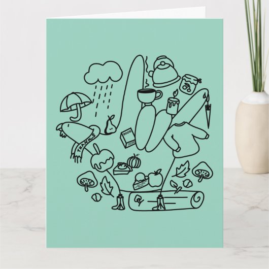 ASL ILY Thanks – Autumn Vibes  カード (正面)