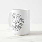 ASL ILY Thanks – Autumn Vibes  コーヒーマグカップ (正面左)