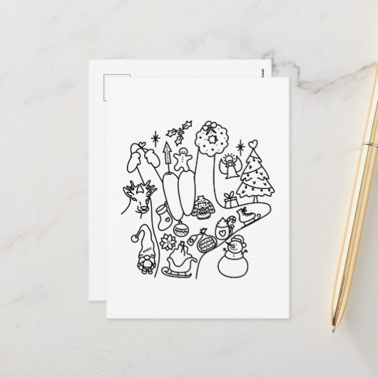 ASL ILY – Winter Vibes シーズンポストカード (正面/裏面インサイチュ)