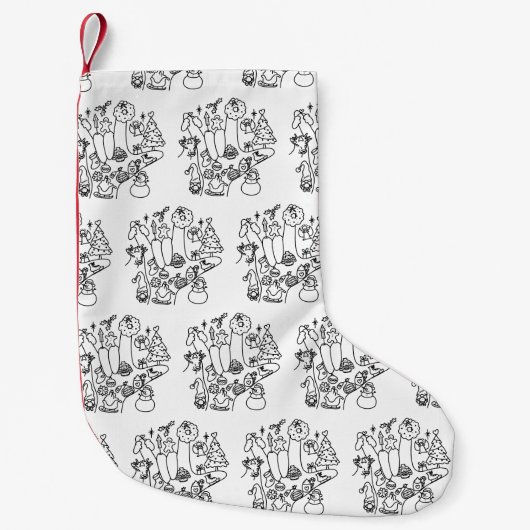 ASL ILY – Winter Vibes  スモールクリスマスストッキング (正面)