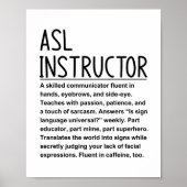 Asl instructor ポスター (正面)