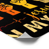 Asl Jesus Christ Sign Language In My B静脈イエスI ポスター (角)