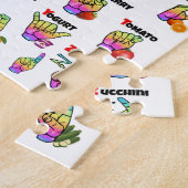 ASL Learning – Alphabet & Numbers ジグソーパズル (側面)