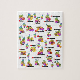 ASL Learning – Alphabet & Numbers ジグソーパズル