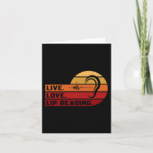 ASL Live Love Lip's Sign 読 Language Looer Aware カード (正面)