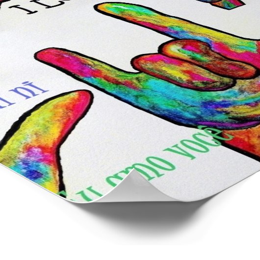 ASL Love in Any Language Poster ポスター (角)