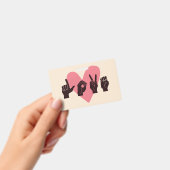 ASL Love IV - バレンタインデー バッジ (手持ち)