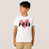 ASL Love IV - バレンタインデー Tシャツ (正面フル)