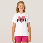 ASL Love IV - バレンタインデー Tシャツ (正面フル)