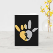 Asl Love Sign American Sign Language Deaf Awarenes カード (黄色い花)