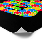 Asl Love Sign Language Autism Awareness Support Lo ポスター (角)