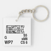 ASL M4A3 (75) W Keychain Fob キーホルダー (裏面)