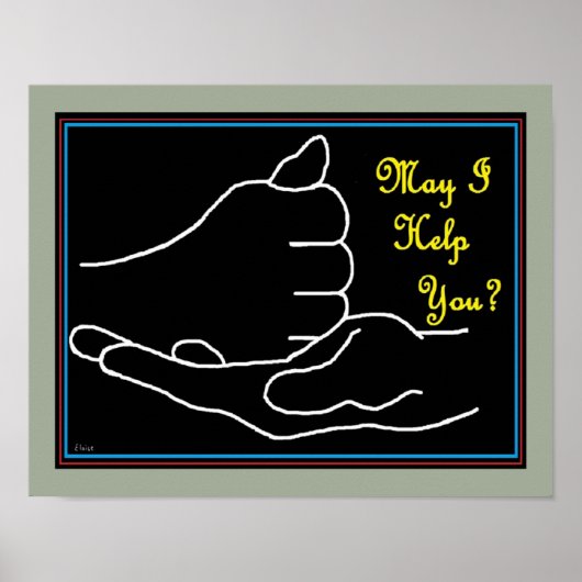 ASL May I Help You? ポスター (正面)
