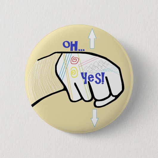 ASL OhYES 缶バッジ (正面)